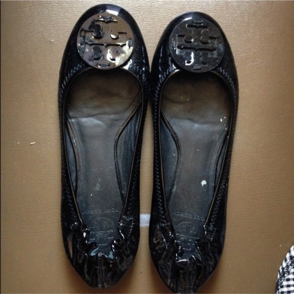Tory Burch Black Patent Leather Shoes
